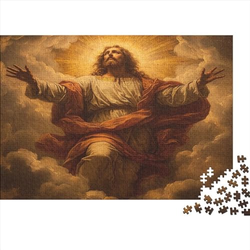 Jesus Puzzle 1000 Teile Puzzle Für Erwachsene Und Kinder Ab 14 Jahren Puzzel 1000pcs (75x50cm) von BEDDINGPW