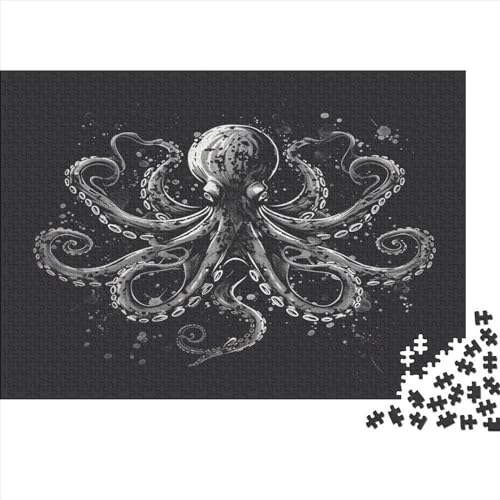 Oktopus Puzzle 1000 Teile Erwachsene, Puzzlespiel Jigsaw Puzzles Erwachsenen Puzzlespiel Puzzel 1000pcs (75x50cm) von BEDDINGPW