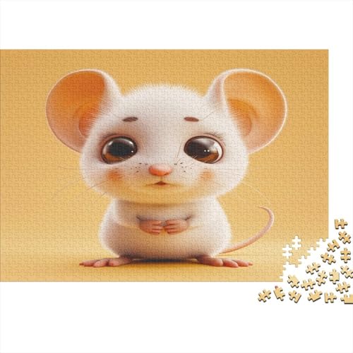 Ratte 1000 Stück Puzzles Für Erwachsene Teenager Stress Abbauen Familien-Puzzlespiel 1000-teiliges Puzzle Kinder Lernspiel Spielzeug Geschenk Puzzel 1000pcs (75x50cm) von BEDDINGPW