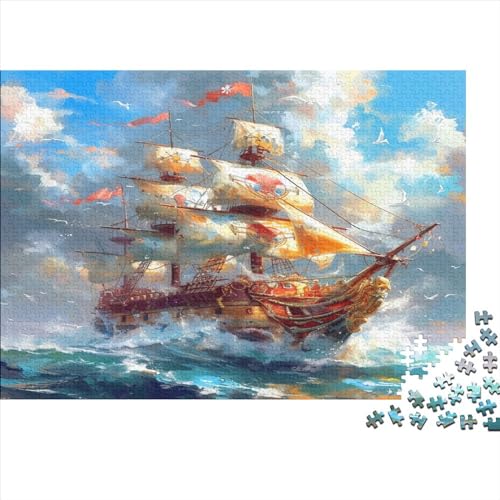 SailBoot Puzzle 1000 Teile, Erwachsene, Klassische Puzzle, Impossible Puzzle,GesKükenlichkeitsspiel Für Die Ganze Familie Erwachsenenpuzzle Ab 14 Jahren Puzzel 1000pcs (75x50cm) von BEDDINGPW