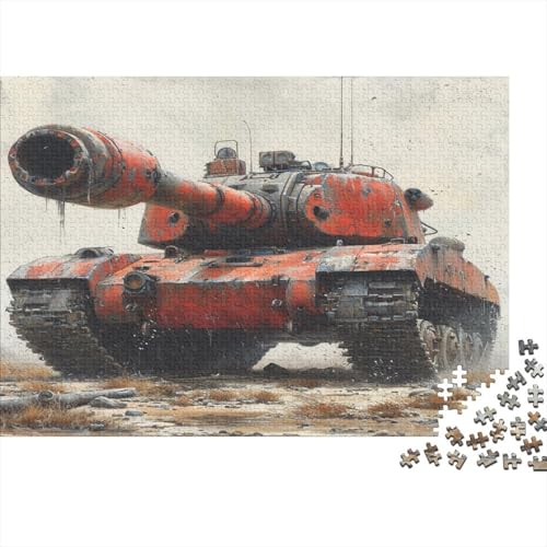 Tank Puzzle 1000 Teile Für Erwachsene Und Kinder Ab 14 Jahren Für Stressabbauer Puzzel 1000pcs (75x50cm) von BEDDINGPW