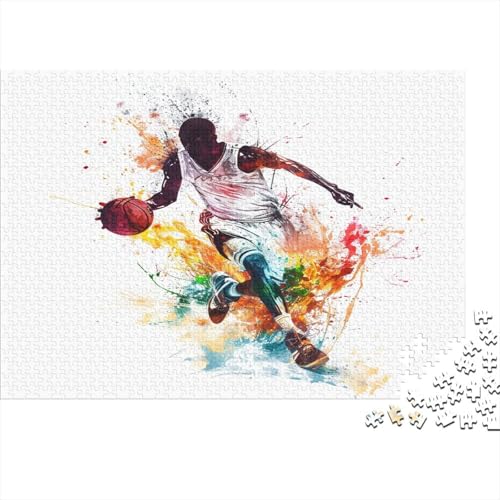 Basketball Puzzle 1000 Teile Puzzle Für Erwachsene Und Kinder Ab 14 Jahren Puzzel 1000pcs (75x50cm) von BEDPOCHY