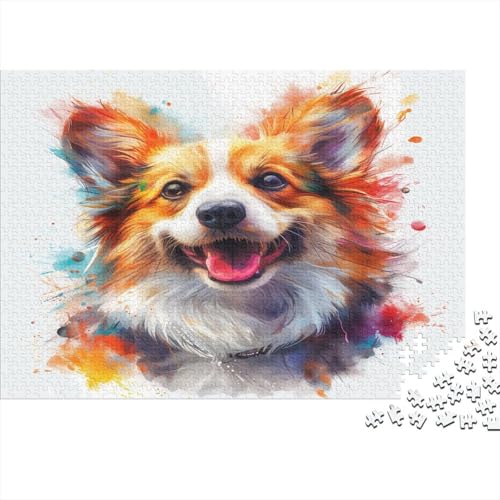 Corgi Puzzle 1000 Teile Für Erwachsene Und Kinder Ab 14 Jahren Für Stressabbauer Puzzel 1000pcs (75x50cm) von BEDPOCHY