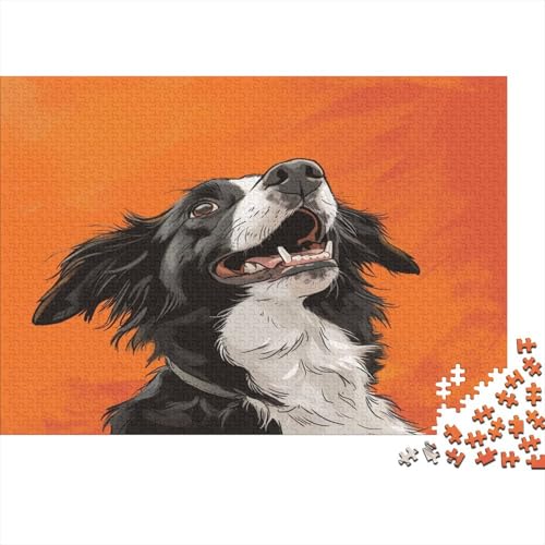 Cute Hund Puzzle 1000 Teile Puzzle Erwachsene Schwieriges Schwer Puzzle Für Erwachsene Und Kinder Ab 14 Jahren Puzzel 1000pcs (75x50cm) von BEDPOCHY