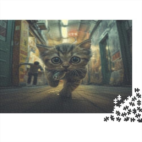 Dwarf Kat 1000 Stück Puzzles Für Erwachsene Teenager Stress Abbauen Familien-Puzzlespiel 1000-teiliges Puzzle Kinder Lernspiel Spielzeug Geschenk Puzzel 1000pcs (75x50cm) von BEDPOCHY