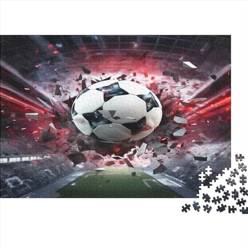 Fußball 1000 Teile, Impossible Puzzle,GesKükenlichkeitsspiel Für Die Ganze Familie, Erwachsenenpuzzle Ab 14 Jahren Puzzel 1000pcs (75x50cm) von BEDPOCHY