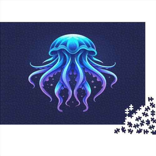 GloFlügel Oktopus Puzzlespiel 1000 Teile Puzzle Für Erwachsene Und Kinder Ab 14 Jahren, Puzzle-Motiv Erwachsenen Puzzlespiel Puzzel 1000pcs (75x50cm) von BEDPOCHY