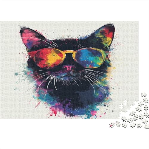 Kat Puzzlespiel 1000 Teile Puzzles Für Erwachsene Lernspiel Herausforderung Spielzeug 1000 Teile Puzzles Für Erwachsene Kinder Erwachsenen Puzzlespiel Puzzel 1000pcs (75x50cm) von BEDPOCHY