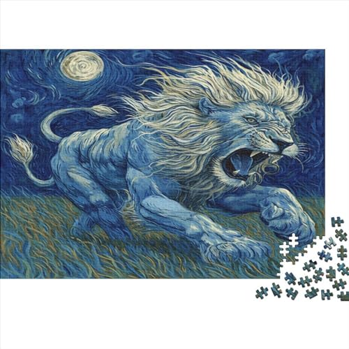 Löwe 1000 Teile,Impossible Puzzle,GesKükenlichkeitsspiel Für Die Ganze Familie, Erwachsenen Puzzlespiel Puzzel 1000pcs (75x50cm) von BEDPOCHY