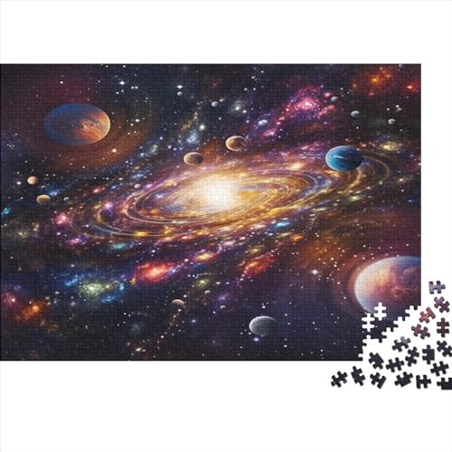 Planet des Universums Puzzle 1000 Teile, Erwachsene, Klassische Puzzle, Impossible Puzzle,GesKükenlichkeitsspiel Für Die Ganze Familie Erwachsenenpuzzle Ab 14 Jahren Puzzel 1000pcs (75x50cm) von BEDPOCHY