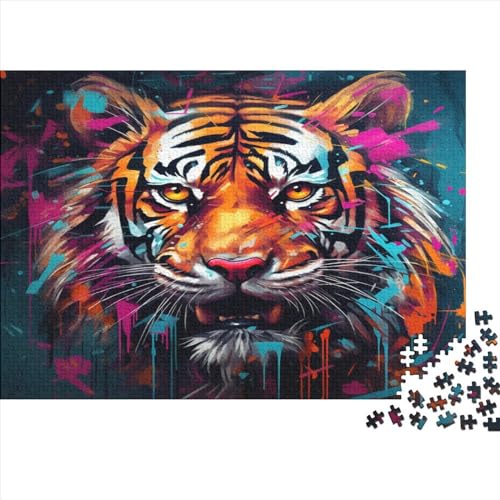 Tiger Puzzlespiel 1000 Teile Puzzles Für Erwachsene Lernspiel Herausforderung Spielzeug 1000 Teile Puzzles Für Erwachsene Kinder Erwachsenen Puzzlespiel Puzzel 1000pcs (75x50cm) von BEDPOCHY