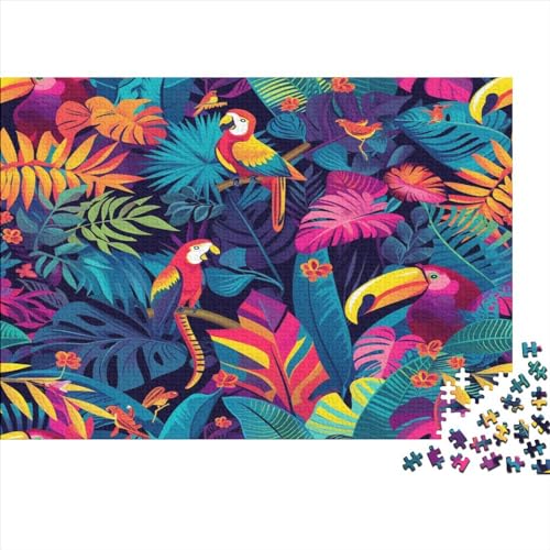 Tropische Flora und Fauna Puzzle 1000 Teile,Puzzle Für Erwachsene, Impossible Puzzle, GesKükenlichkeitsspiel Für Die Ganze Familie,Puzzle Legespiel- Erwachsenenpuzzle Puzzel 1000pcs (75x50cm) von BEDPOCHY