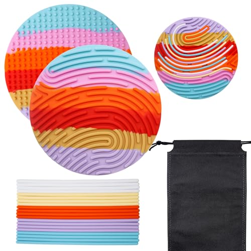 BEELUKY Sensorik Activity Board Runden Spielzeug Activity Board Sensorisches Aktivitätstafel Sensorik Spielzeug mit Reisetasche 20 Silikonstreifen für Kinder ab 3 Jahr Erwachsene Stressabbau BEELUKY Sensorik Activity Board Runden Spielzeug Activity Board Sensorisches Aktivitätstafel Sensorik Spielzeug mit Reisetasche 20 Silikonstreifen für Kinder ab 3 Jahr Erwachsene Stressabbau von BEELUKY
