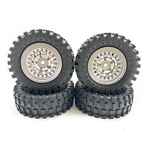 BEEOFICEPENG 60 Mm 368,3-Beadlock-Radreifen mit Messingring für 1/24 RC Crawler Car Axial SCX24 FMS FCX24 Enduro24 Upgrades,2 von BEEOFICEPENG