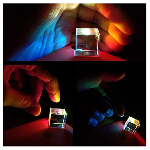 BEEYNG Prismen und Kaleidoskope Optisches Prisma Kristall Prisma Polyedrisches Klassenzimmer Optisches Kit (Color : Cube Prism50X50X50MM) von BEEYNG