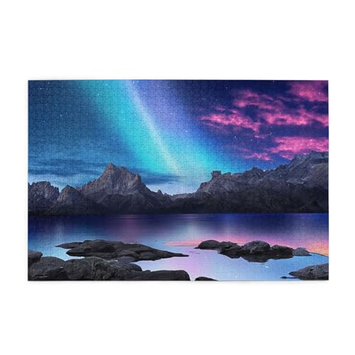 3D-Grafik, Universum, Weltraum, gedrucktes Bild, personalisiertes Holzpuzzle, 1000 Teile, interessante Puzzles für Erwachsene und Familien, Kinder, Landschaftstierpuzzle von BEIVGOXL