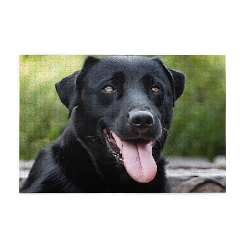 Rottweiler Tapete, gedrucktes Bild, personalisiertes Holzpuzzle, 1000 Teile, interessante Puzzles für Erwachsene und Familien, Kinder, Landschaftstierpuzzle von BEIVGOXL