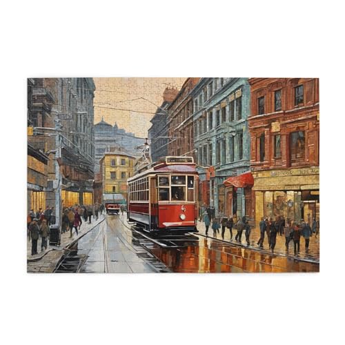 San Francisco gedrucktes Bild, personalisiertes Holzpuzzle, 1000 Teile, interessante Puzzles für Erwachsene und Familien, Kinder, Landschaftstierpuzzle von BEIVGOXL