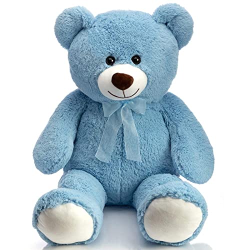 BEJOY 90cm Teddybär Stofftier Plüschtier Großes Liebesgeschenk Kuscheltier für Freundin und Kinder 36inch Teddybären, Hellblau von BEJOY