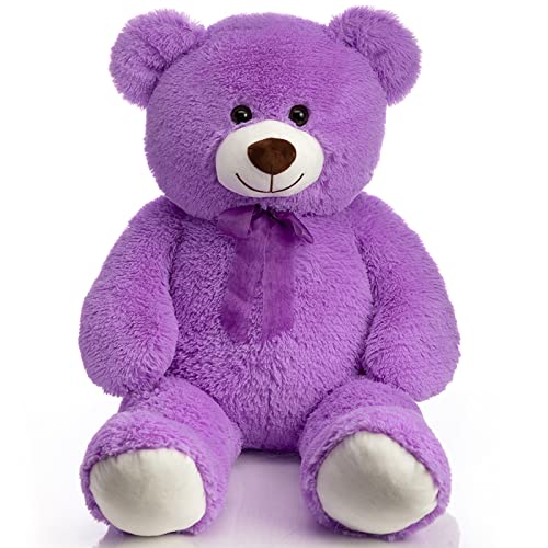 BEJOY 90cm Teddybär Stofftier Plüschtier Großes Liebesgeschenk Kuscheltier für Freundin und Kinder 36inch Teddybären, Lila von BEJOY