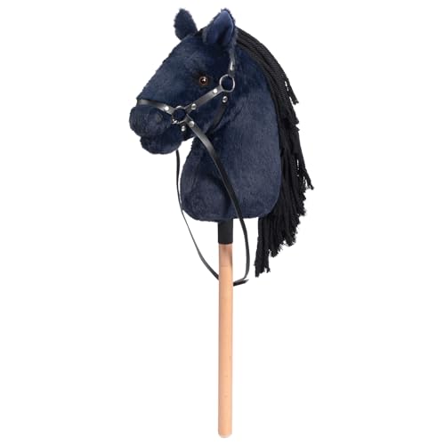 BEJOY Steckenpferd Spielzeug Pferd, Hobby Horse Holzpferd Plüschpferd zum Reiten für Kinder mit Halfter und Trense, Simulierte Pferdewimpern, Tiefblau BEJOY Steckenpferd Spielzeug Pferd, Hobby Horse Holzpferd Plüschpferd zum Reiten für Kinder mit Halfter und Trense, Simulierte Pferdewimpern, Tiefblau von BEJOY