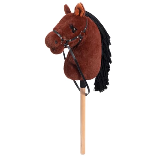 BEJOY Steckenpferd Spielzeug Pferd, Hobby Horse Holzpferd Plüschpferd zum Reiten für Kinder mit Halfter und Trense, Simulierte Pferdewimpern, Dunkelbucht BEJOY Steckenpferd Spielzeug Pferd, Hobby Horse Holzpferd Plüschpferd zum Reiten für Kinder mit Halfter und Trense, Simulierte Pferdewimpern, Dunkelbucht von BEJOY