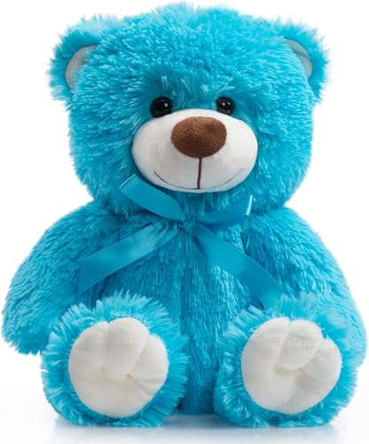 BEJOY Teddybär, weiche Plüschbär süß Stofftiere Kuscheltier, Weihnachten Neujahr, 36cm Blau von BEJOY