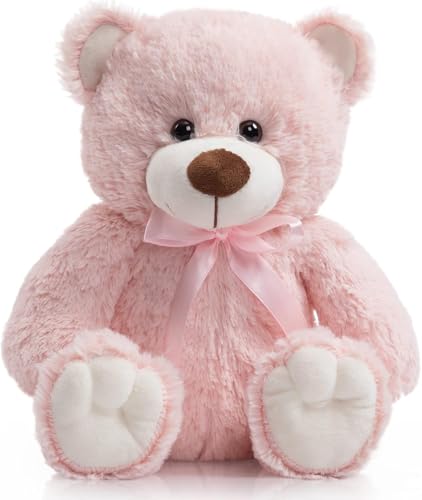 BEJOY Teddybär, weiche Plüschbär süß Stofftiere Kuscheltier, Weihnachten Neujahr, 36cm Rosa von BEJOY