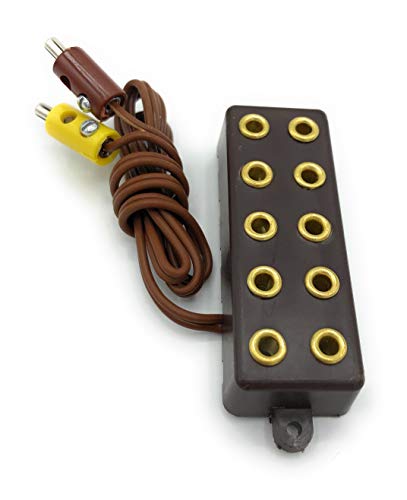 BELI-BECO 3946 Verteilerleiste 5-Fach mit Kabel und Stecker - 8mm Abstand - 3,5V (Braun) von BELI-BECO