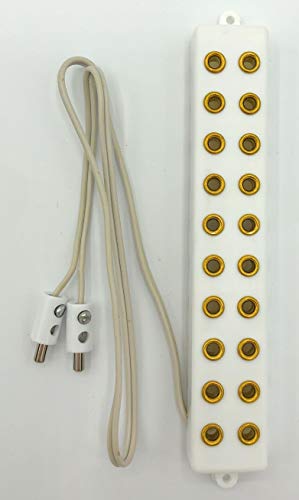 BELI-BECO 4046 Verteilerleiste 10-Fach mit Kabel und Stecker - 8mm Abstand - 3,5V (Weiß) von BELI-BECO