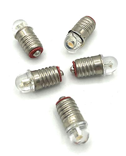 BELI-BECO 7001 Schraub-LED - Fassung E 5,5-12-19V 20mA - Glas 5mm Ø - 5 Stück von BELI-BECO