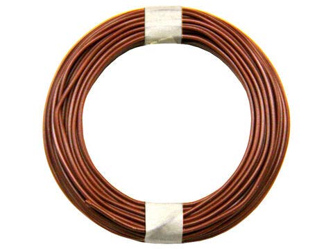 BELI-BECO L118/10 Kabel - Kupferlitze 1 x 0,14 mm² (1x18x0,10mm) - 10 m Ring (Braun) von BELI-BECO