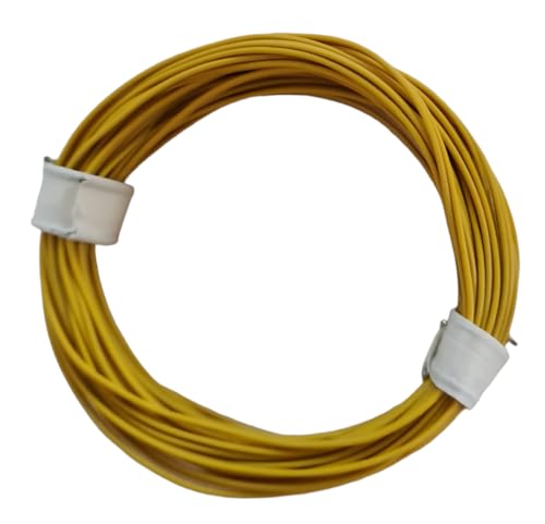 BELI-BECO L210/5 Kabel - Kupferlitze 2 x 0,08 mm² - 5 m Ring (gelb) von BELI-BECO