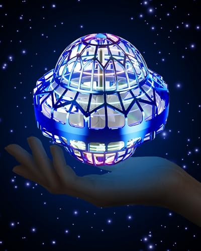 BELLALICHT Fliegender Ball, Flying Spinner, Magischer Spinner, Bumerang, 360° Drehbar, LED-Leuchten, Indoor und Outdoor Spielzeug für Kinder und Erwachsene von BELLALICHT