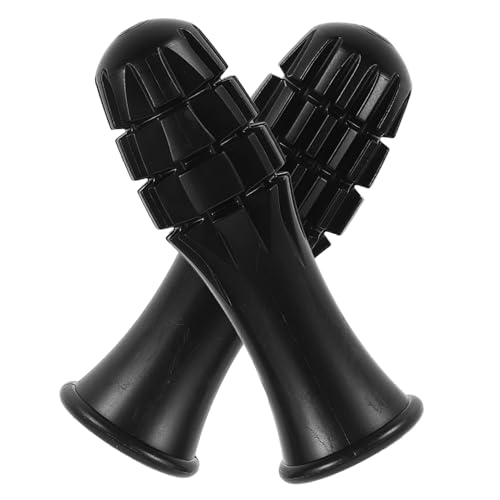 BELLIFFY 1 Paar Kickergriff Fußballtischgriffe Kickerbälle ersetzen Kicker Zubehör Tischfußball Teil Fußballmaschine Griffe für Fußballtische Tischfußballgriff rutschfeste Griffe PVC Black von BELLIFFY