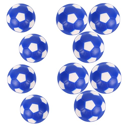 BELLIFFY 10St Tischfußball Kickertischbälle Tischspielball Kicker-Ersatzspieler Mini Tischkicker Bälle für Tischspiele Fußball Ersatz Fußball Ball Fußballbälle Kickerball Mini PVC Blue von BELLIFFY