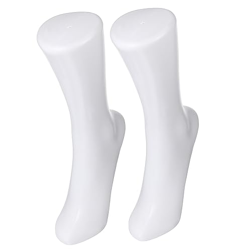 BELLIFFY Beine Display Damen Fuß Mannequin Socken Mannequin Für Schuhe Weiße Sockenform von BELLIFFY