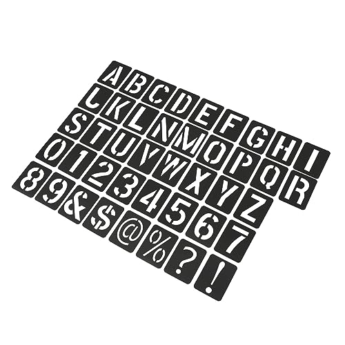 BELLIFFY 41st Vorlage Für Buchstaben Hohle Malschablonen Alphabet-schablonen Große Buchstabenschablonen Schablonenkunstvorlage Symbolnummernschablonen Malvorlage Zeichnen Pp Black von BELLIFFY