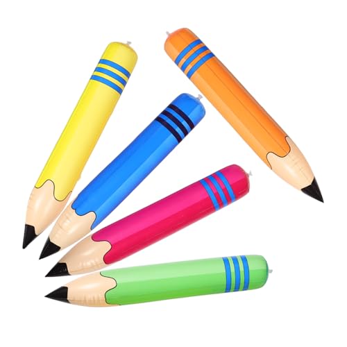 BELLIFFY 5 Stück Teiliges Aufblasbare Jumbo Buntstifte aus Sicherem PVC für Kindergarten Sport und Lernaktivitäten Vielseitiges als Klassenzimmer Dekoration und Requisit BELLIFFY 5 Stück Teiliges Aufblasbare Jumbo Buntstifte aus Sicherem PVC für Kindergarten Sport und Lernaktivitäten Vielseitiges als Klassenzimmer Dekoration und Requisit von BELLIFFY