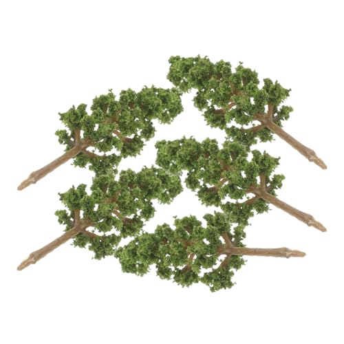 BELLIFFY 5St Modellbaum Artificial Tree Pflanzen künstliche geschnk Ideen dekoringe verkleidung Zuglandschaftsbaum Baummodell Mini-Baumdeko Miniaturbäume Landschaft DIY bäume Plastik Green von BELLIFFY