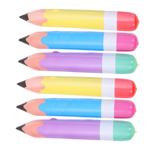 BELLIFFY 6 Stück Aufblasbare PVC Bleistifte in Gelb Leichte Robuste Party und Klassenzimmer Deko für Schule Geburtstag Abschlussfeier Interaktives Lernspielzeug BELLIFFY 6 Stück Aufblasbare PVC Bleistifte in Gelb Leichte Robuste Party und Klassenzimmer Deko für Schule Geburtstag Abschlussfeier Interaktives Lernspielzeug von BELLIFFY