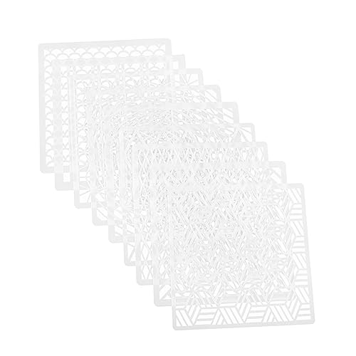 BELLIFFY 9 Stück Hohle Malform Buchstaben Boden Zeichnungsschablonen Malerei Dotting Schablonen Schablone Für Scrapbooking Schablonen Osterplätzchen Schablonen Design Malvorlage von BELLIFFY