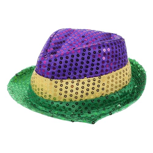 BELLIFFY Karneval-pailletten-fedora-hüte, Kostüme, Partyzubehör, Karneval-dekorationen, Zubehör Für Halloween, Karneval, Partygeschenke von BELLIFFY