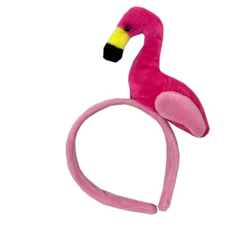 BELOWSYALER Flamingos Stirnbänder Cosplay Puppen Kopfbedeckung Haarbänder Kopfbedeckung Make-up Waschen Gesicht Haarbänder Geburtstag Party von BELOWSYALER