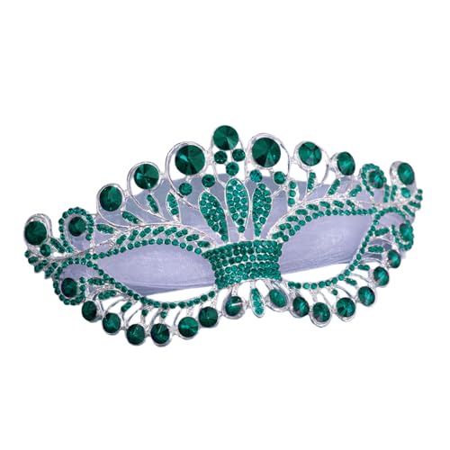 BELOWSYALER Maskerade Strass-Dekoration, Augenmaskerade, Kostüm, Brillen, Zubehör für Damen, Halloween, Hochzeit, Party von BELOWSYALER