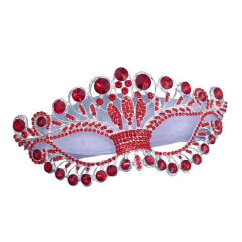 BELOWSYALER Maskerade Strass-Dekoration, Augenmaskerade, Kostüm, Brillen, Zubehör für Damen, Halloween, Hochzeit, Party von BELOWSYALER