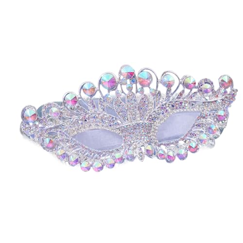 BELOWSYALER Maskerade Strass-Dekoration, Augenmaskerade, Kostüm, Brillen, Zubehör für Damen, Halloween, Hochzeit, Party von BELOWSYALER