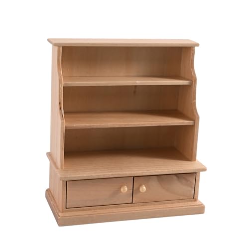 BELOWSYALER Miniatur-Bücherregal im Maßstab 1:12, antikes Holz, Vitrine für Puppenhäuser, Wohnzimmer, Vintage-Dekorationen BELOWSYALER Miniatur-Bücherregal im Maßstab 1:12, antikes Holz, Vitrine für Puppenhäuser, Wohnzimmer, Vintage-Dekorationen von BELOWSYALER
