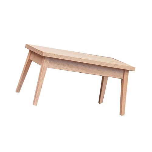 BELOWSYALER Miniatur-Puppenhäuser, Holzstuhl/Tisch, Maßstab 1:12, unlackiert, Puppenhäuser, Möbel für Szene und Modell-Display, Landschaft BELOWSYALER Miniatur-Puppenhäuser, Holzstuhl/Tisch, Maßstab 1:12, unlackiert, Puppenhäuser, Möbel für Szene und Modell-Display, Landschaft von BELOWSYALER