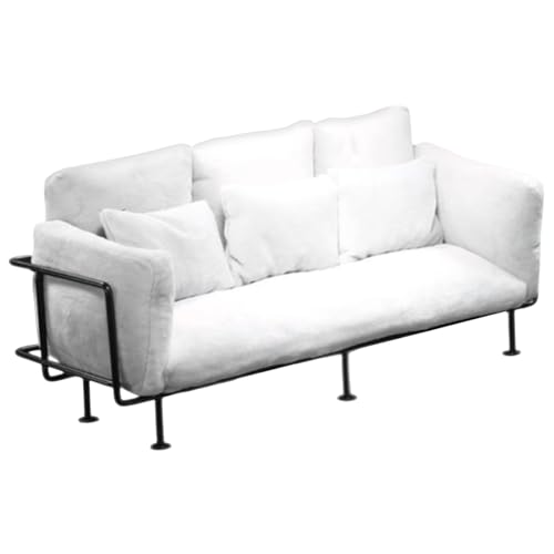 BELOWSYALER Miniatur-Sofa-Set mit Samtkissen und stabilem Eisenrahmen, 1/6, für Puppenhaus, Wohnzimmer, Dekoration, Dekoration BELOWSYALER Miniatur-Sofa-Set mit Samtkissen und stabilem Eisenrahmen, 1/6, für Puppenhaus, Wohnzimmer, Dekoration, Dekoration von BELOWSYALER